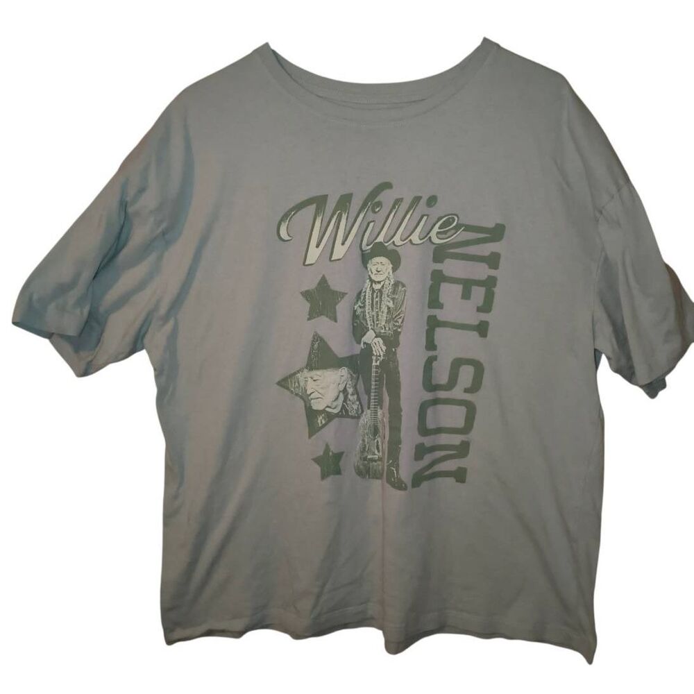 Willie Nelson Zion Rootswear Graphic T-Shirt Mens L Outlaw Country Music Tee min